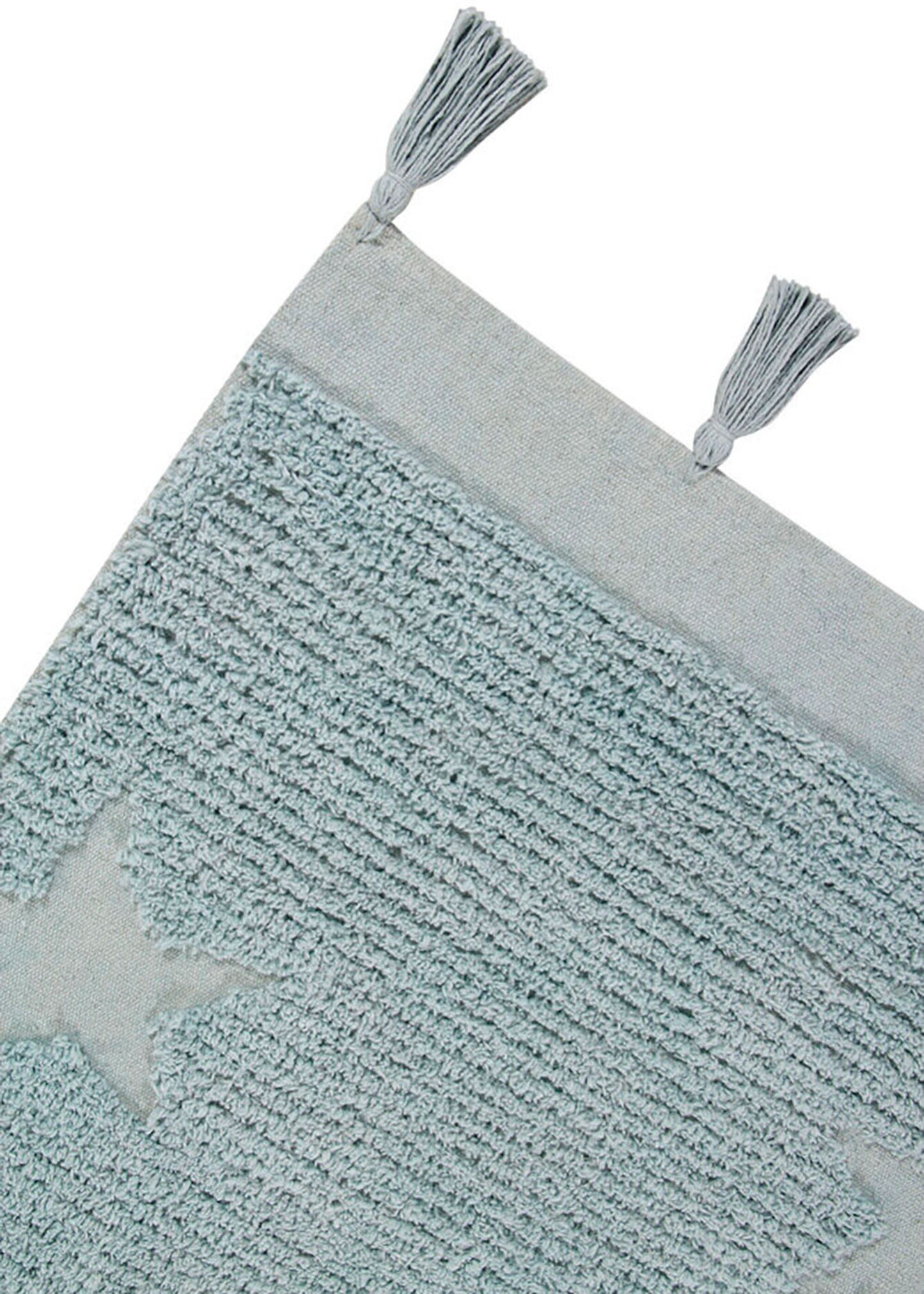Tappeto Hippy Stars Aqua Blue - 120x175cm - Lavabile in lavatrice