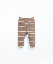 Leggins in jersey a righe