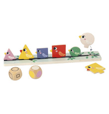 Ordinamento di forme, colori e dimensioni - uccelli - dai 2 anni