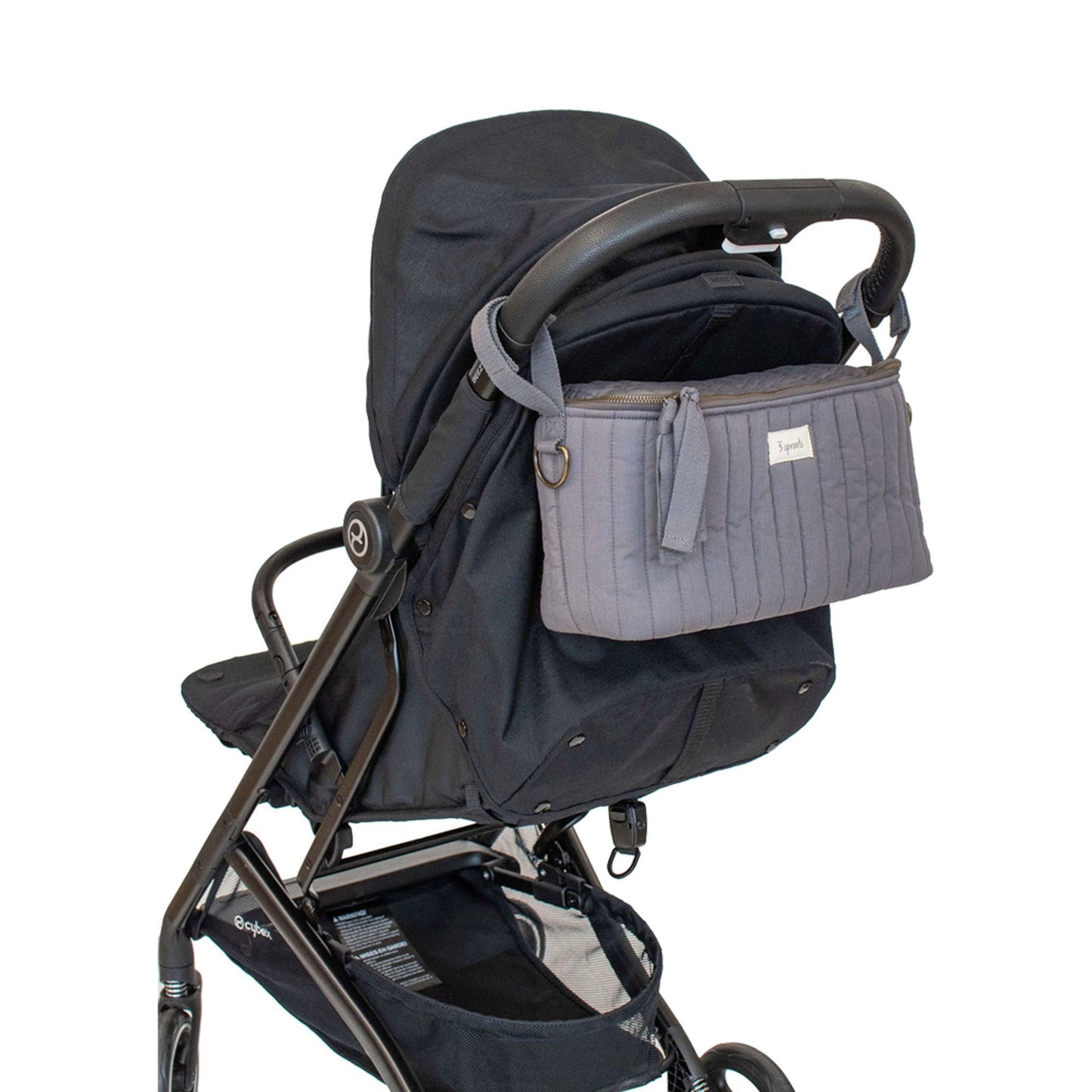 Borsa portaoggetti per passeggino - organizer passeggino - tessuto trapuntato