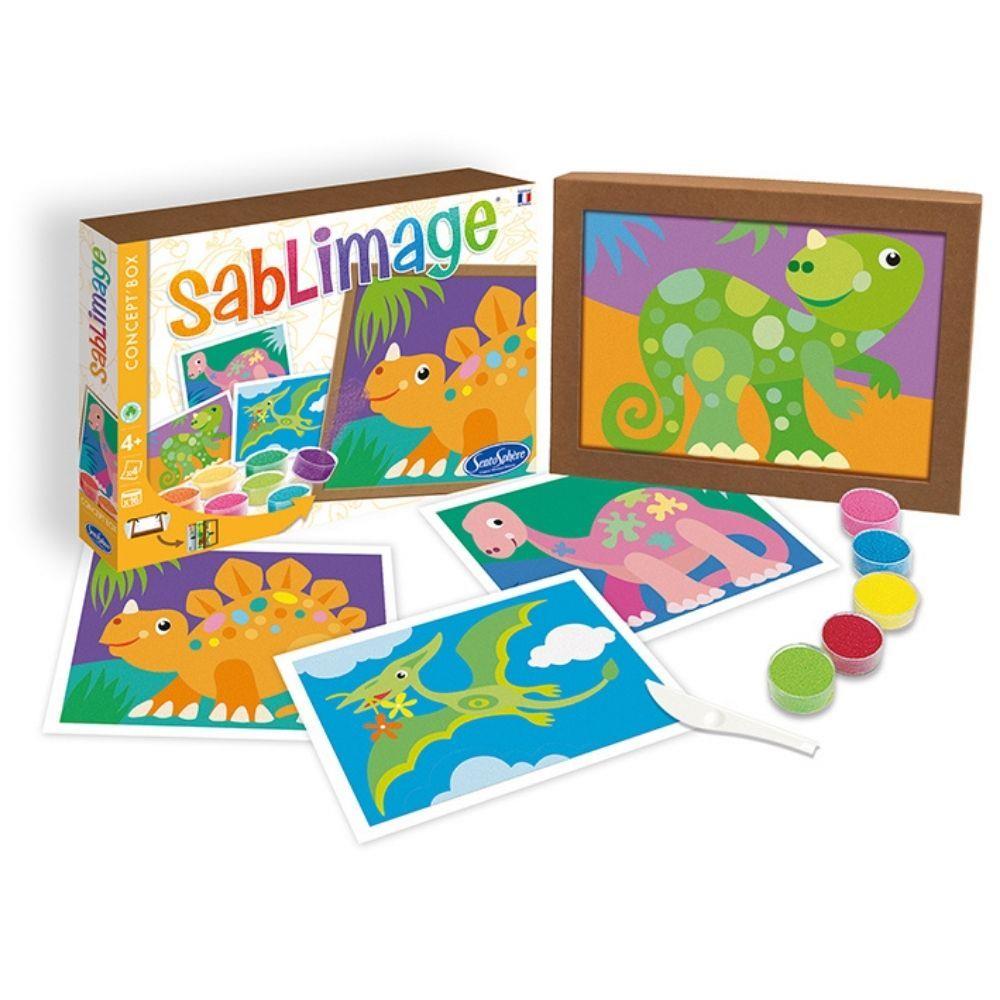Set creativo con sabbia colorata