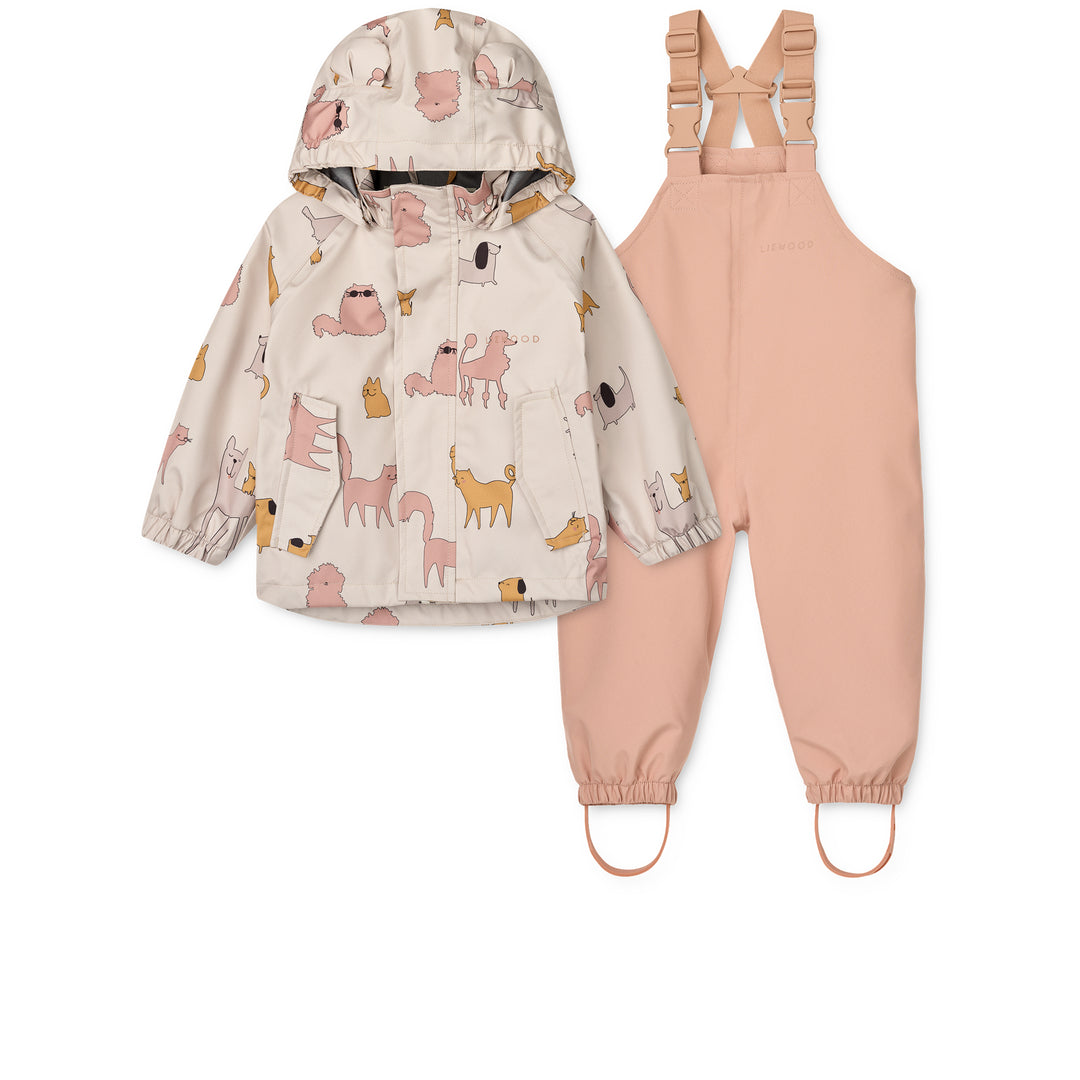 Tuta Impermeabile Per Bambini Con Stampa Mouse E Elefante - Antipioggia E Antivento - Foto 2