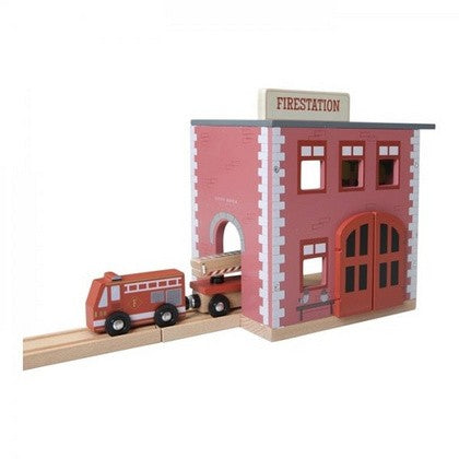 Gioco della caserma dei pompieri in legno