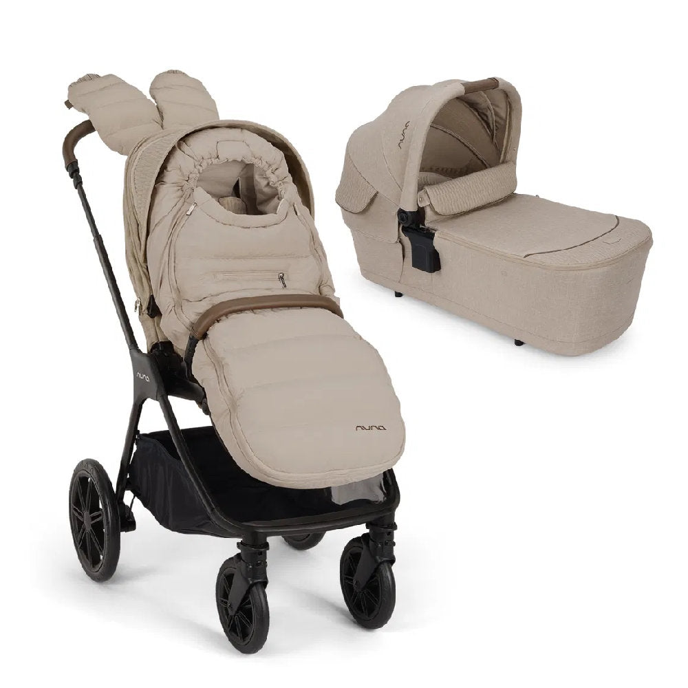Nuna - Passeggino e Navicella 'Nuna TRIV LX All-Season Set' con Kit Invernale e Parapioggia