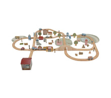 Set ferrovia con trenino in legno XL