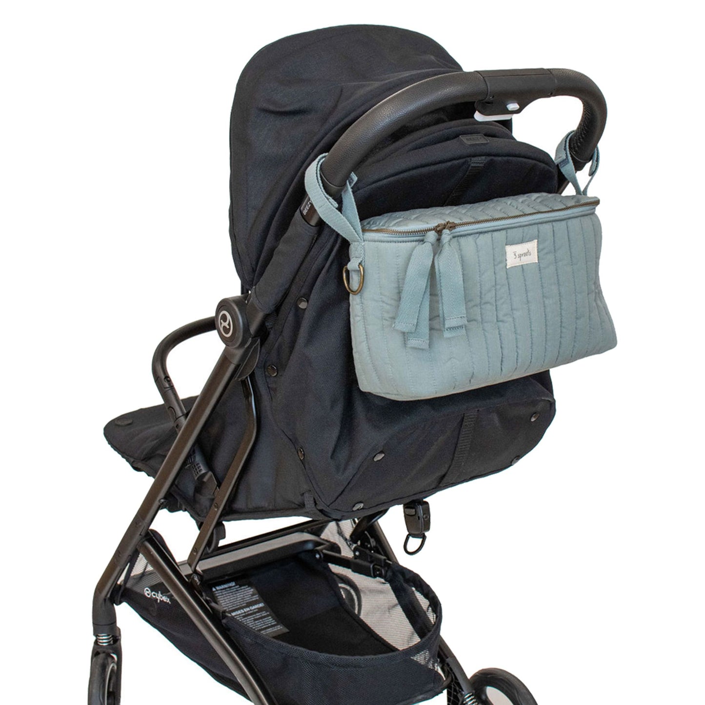 Borsa portaoggetti per passeggino - organizer passeggino - tessuto trapuntato