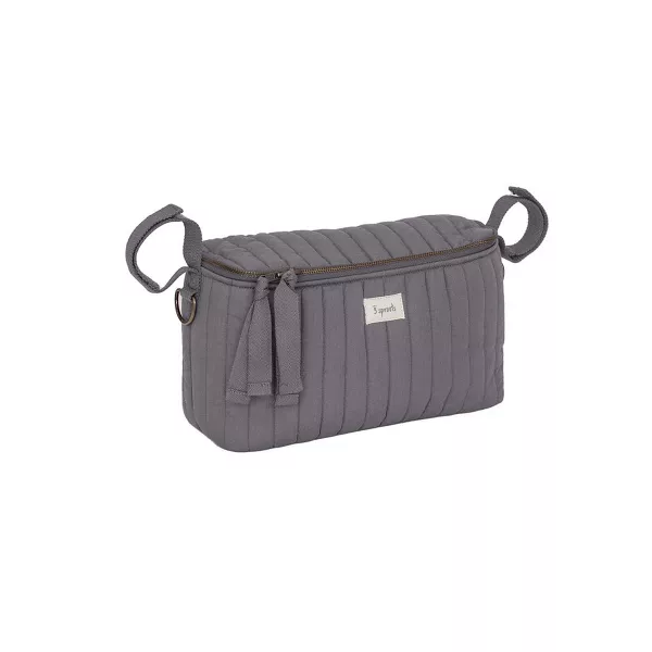 Borsa portaoggetti per passeggino - organizer passeggino - tessuto trapuntato