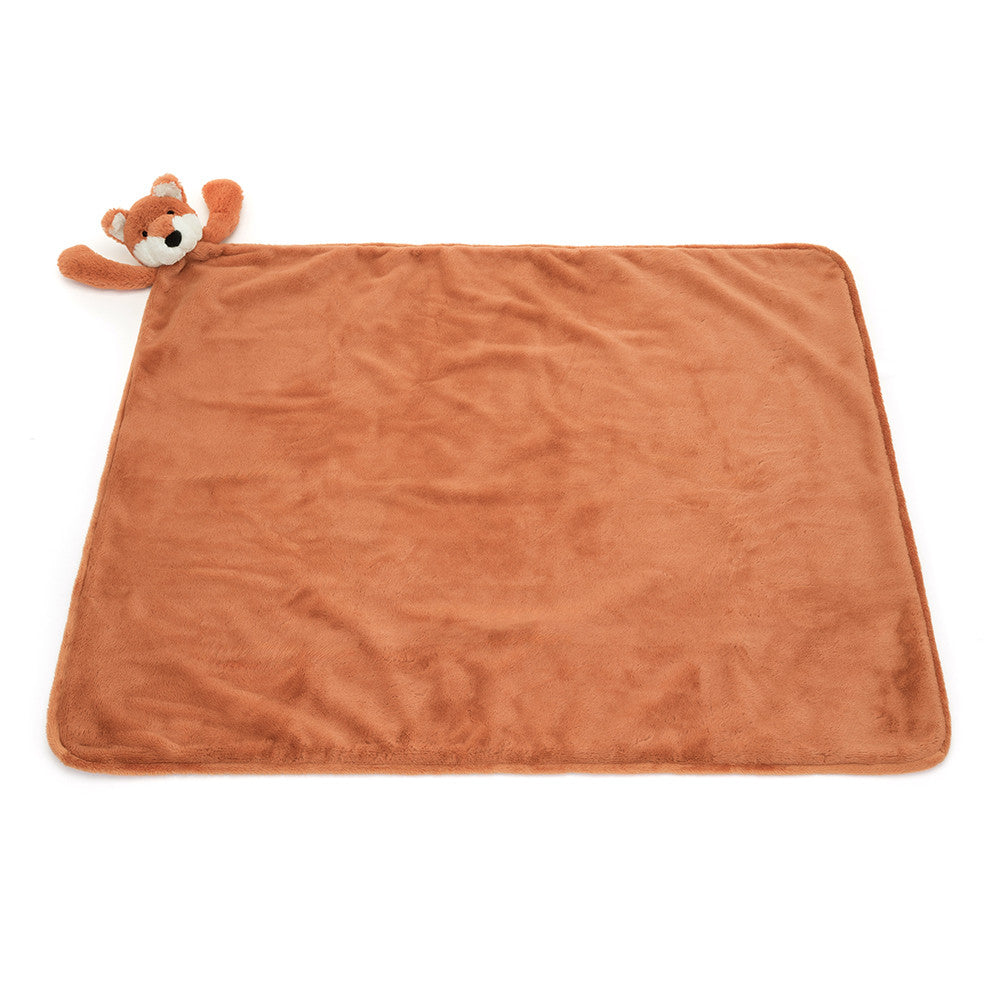 Coperta peluche morbida Volpe timida