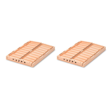 Cassetta portaoggetti ripiegabile e impilabile M - 2 pezzi - H13 x L25 x L36 cm