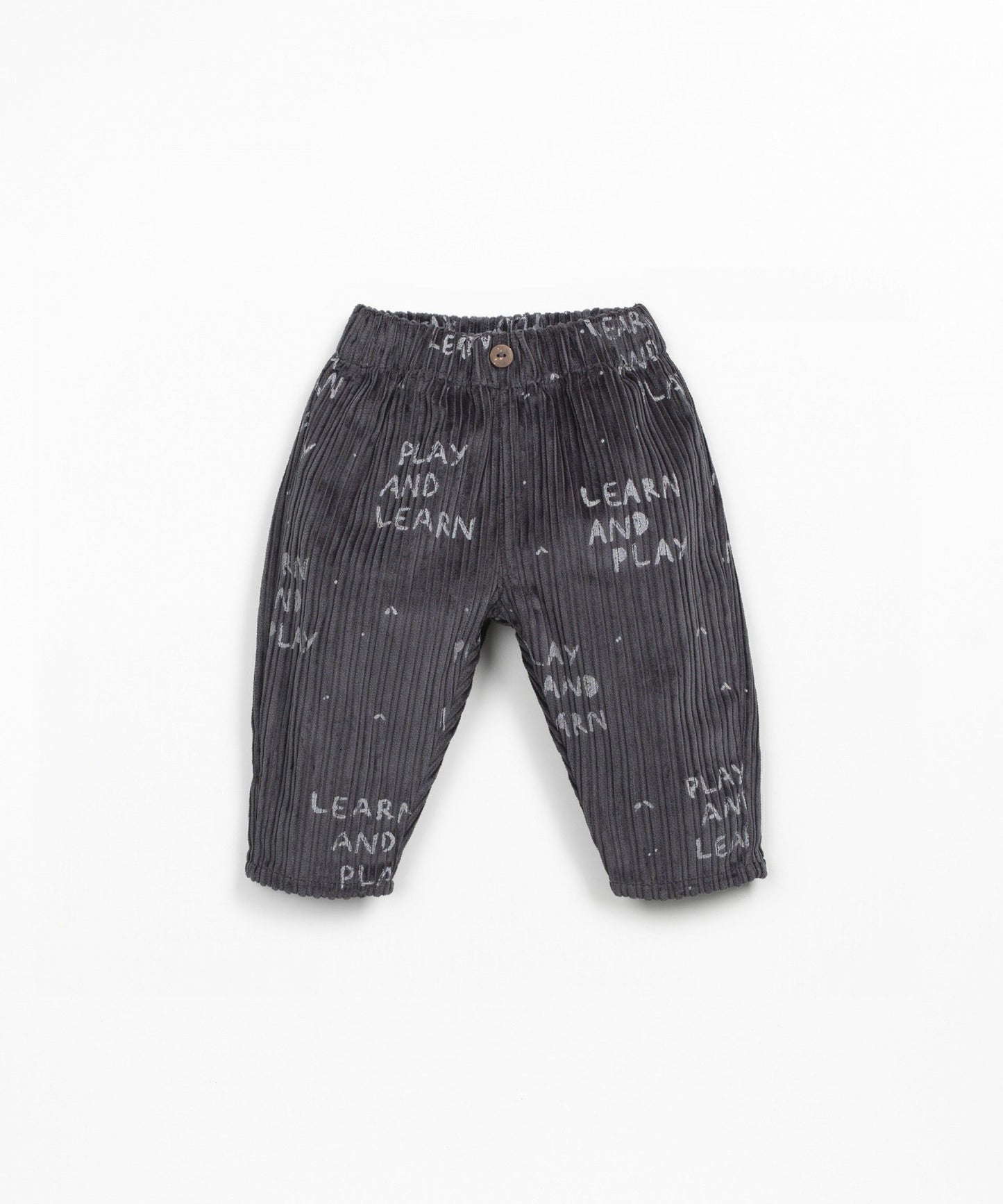 Pantaloni in velluto a righe stampato