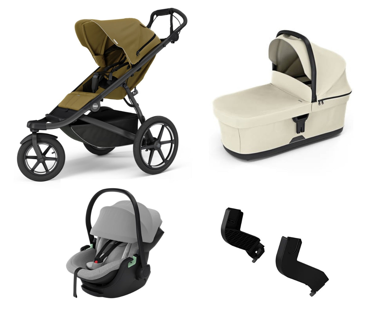 Trio Thule Urban Glide 3 - con ovetto reclinabile Maple