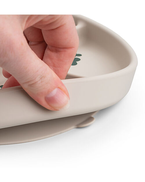 Stick&Stay Piatto con Scomparti - Playground - 100% Silicone