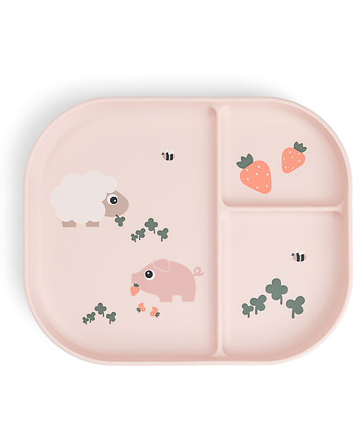 Piatto con Scomparti Tiny Farm - 100% PP Alimentare