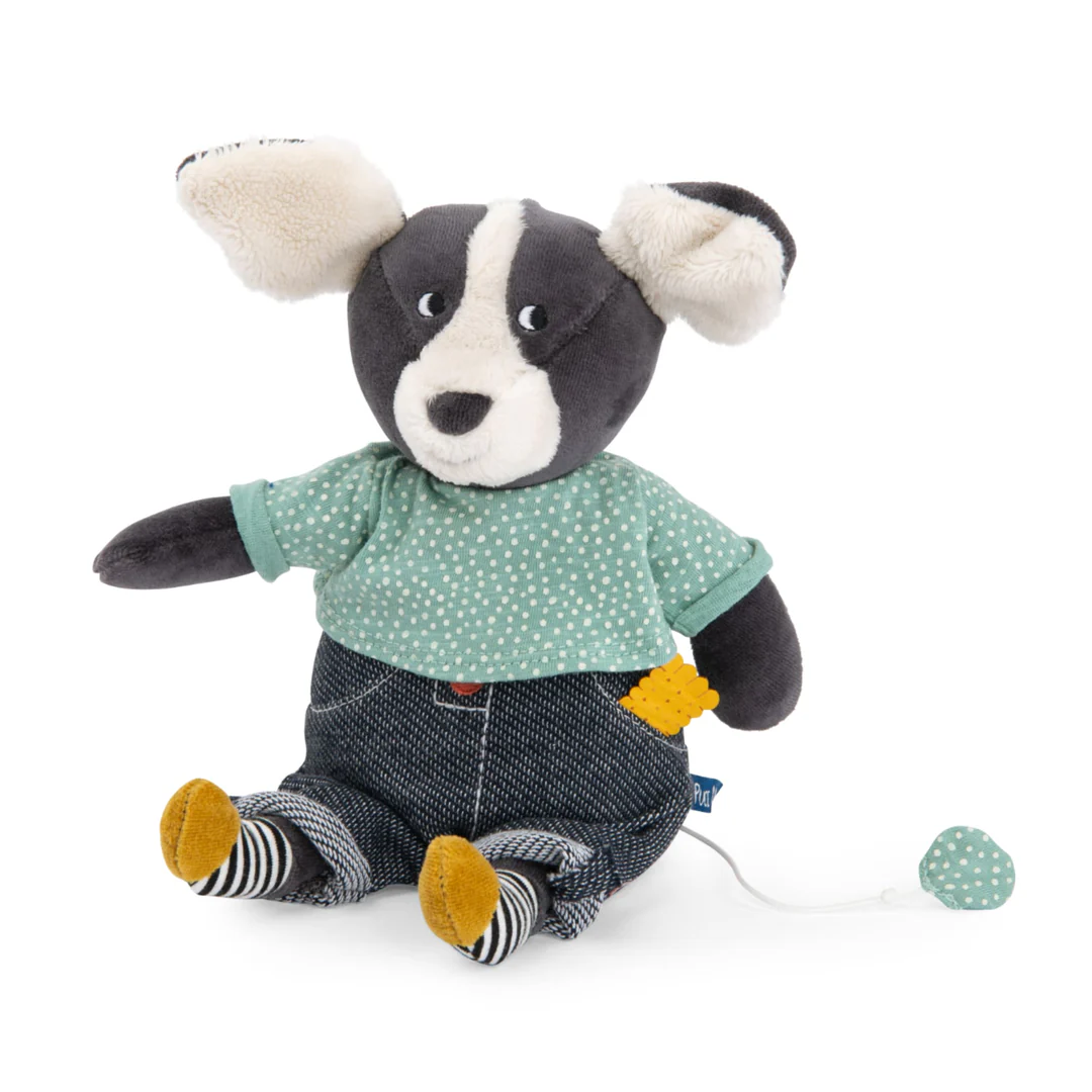 Peluche musicale cane puce