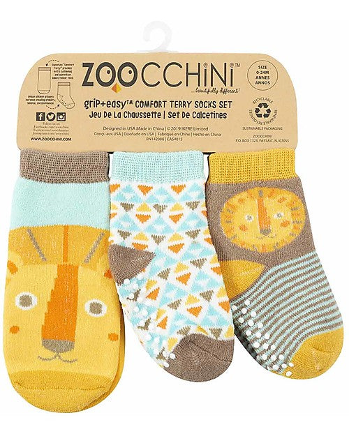 Calzini Antiscivolo Grip+Easy 0-24 mesi - Pacco da 3pz