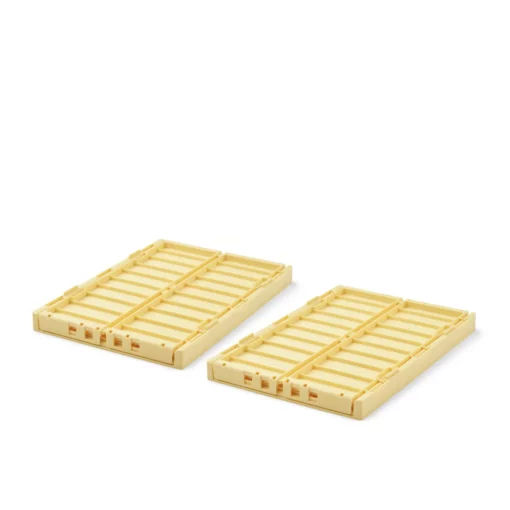 Cassetta portaoggetti ripiegabile e impilabile M - 2 pezzi - H13 x L25 x L36 cm