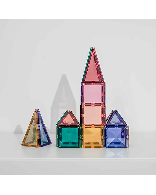 32 Pezzi - Tessere Magnetiche - Confezione Mini - Pastello - 100% Plastica ABS Atossica