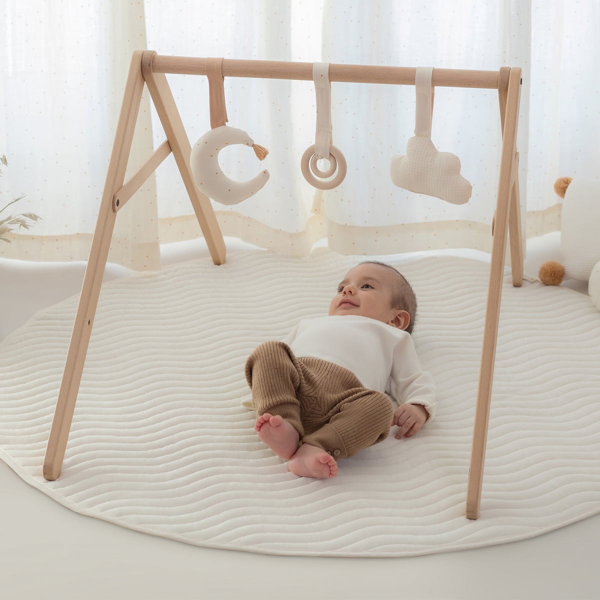 Arco giochi in legno - con giochi inclusi