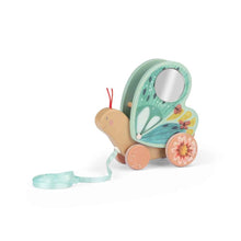 Farfalla da tirare in Legno - Tre piccoli coniglietti