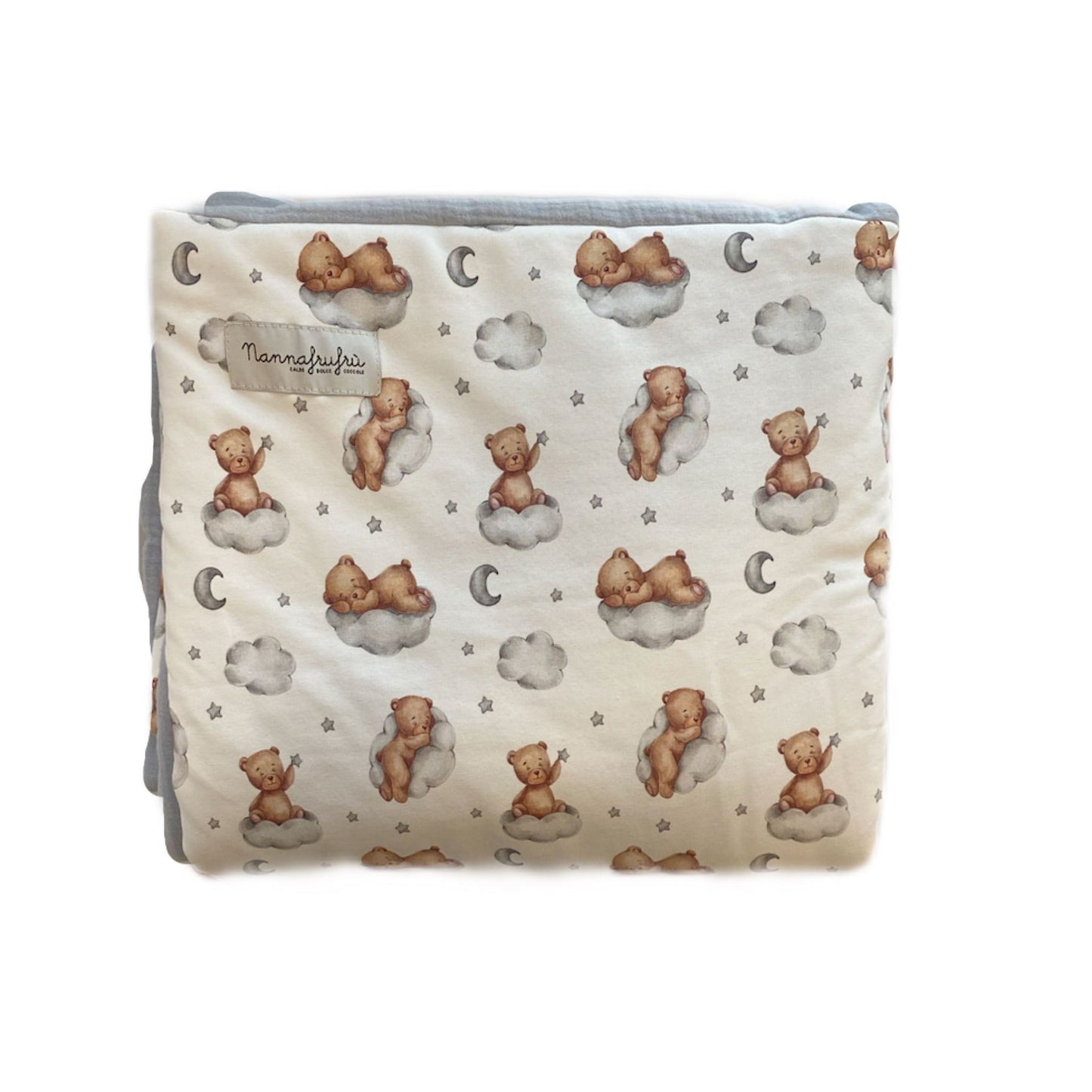 Trapunta imbottita 100x75cm- 100% cotone e 100% po