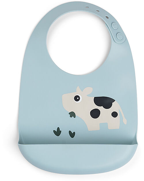 Bavaglio in silicone con tasca - 100% Silicone alimentare