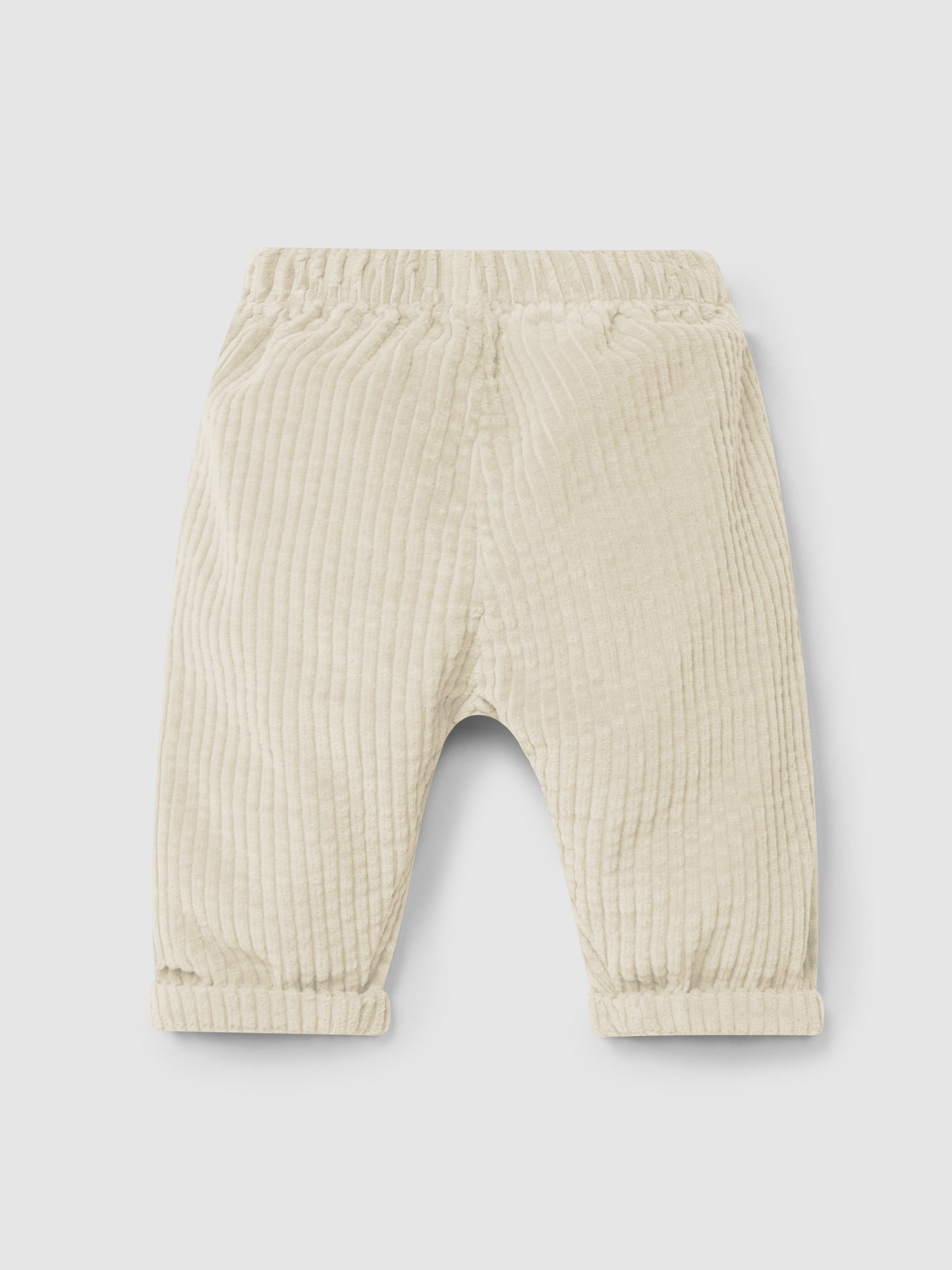 Pantaloni pull-up in velluto a coste 100% cotone biologico