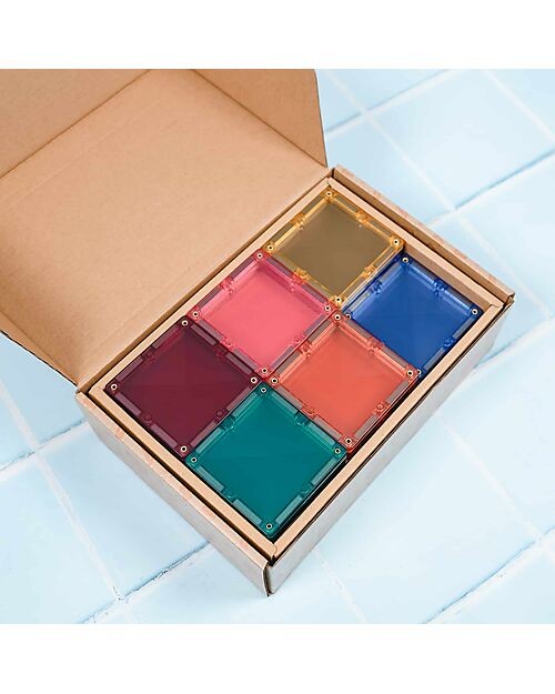 40 pezzi square pack - pastello - 100% plastica abs atossica