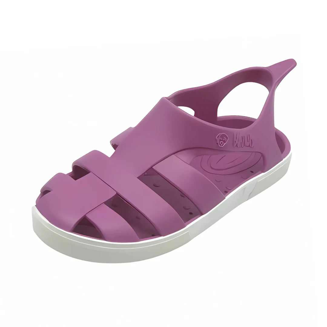 Bioty sandalo da spiaggia in gomma - Fuxia/White