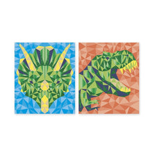 Mosaici geometrici in schiuma dinosauri - dai 7 anni