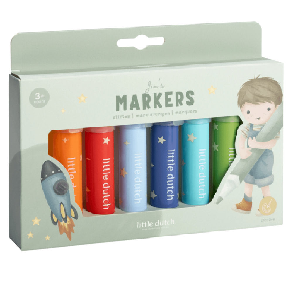 Set di 8 Pennarelli Ergonomici 'Jumbo' - Ideali per le Piccole Mani