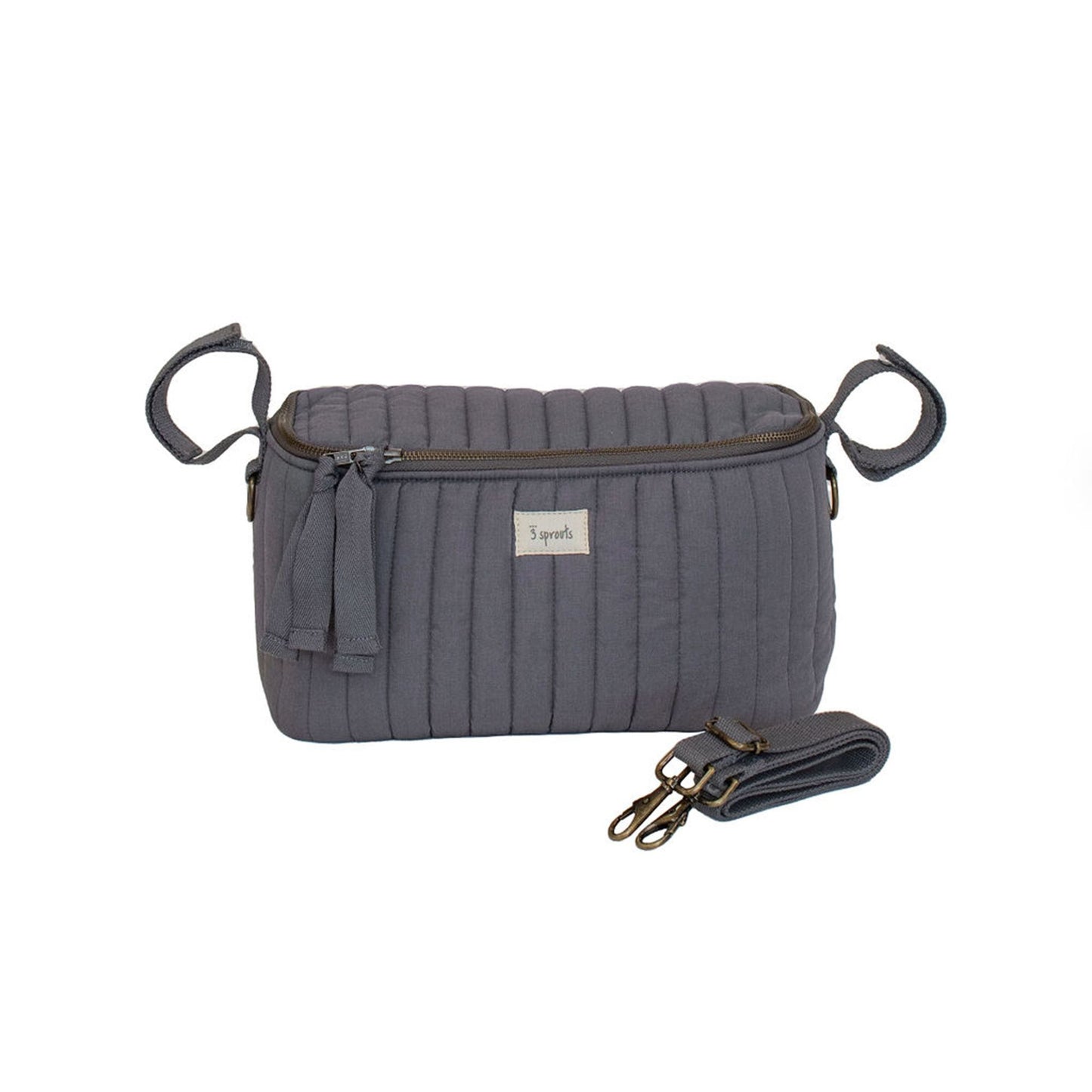 Borsa portaoggetti per passeggino - organizer passeggino - tessuto trapuntato