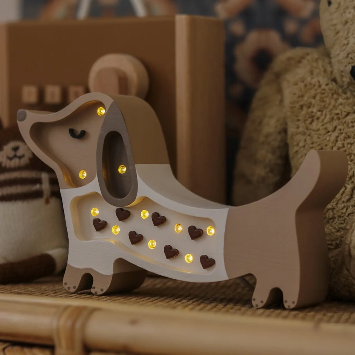 Mini Lampada Cagnolino Cioccolato Little Lights - Lampada LED