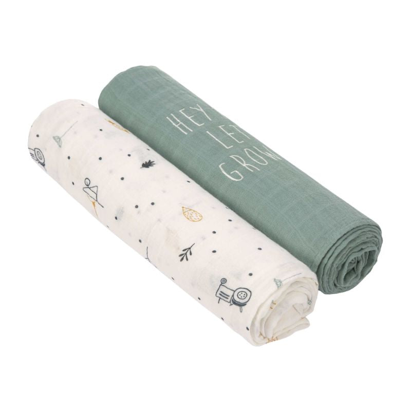 Mussola in viscosa di bamboo XL - 120x120cm - Pack 3pezzi