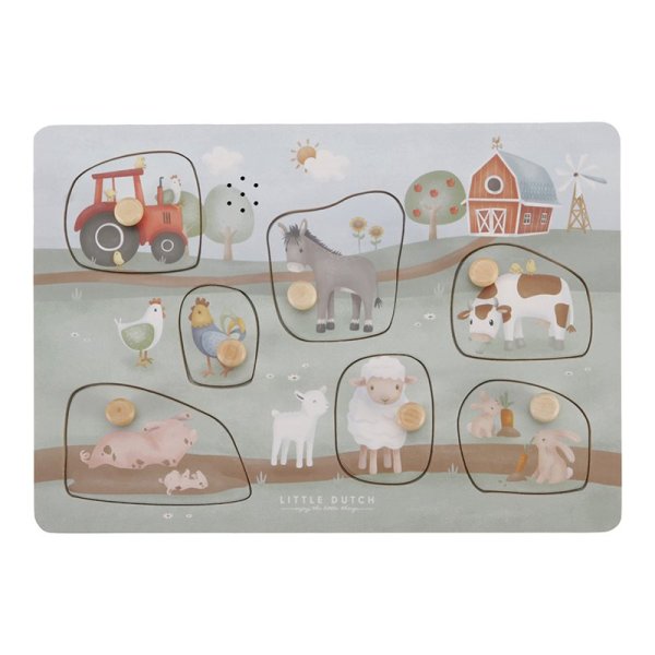 Puzzle sonoro in legno - Little Farm