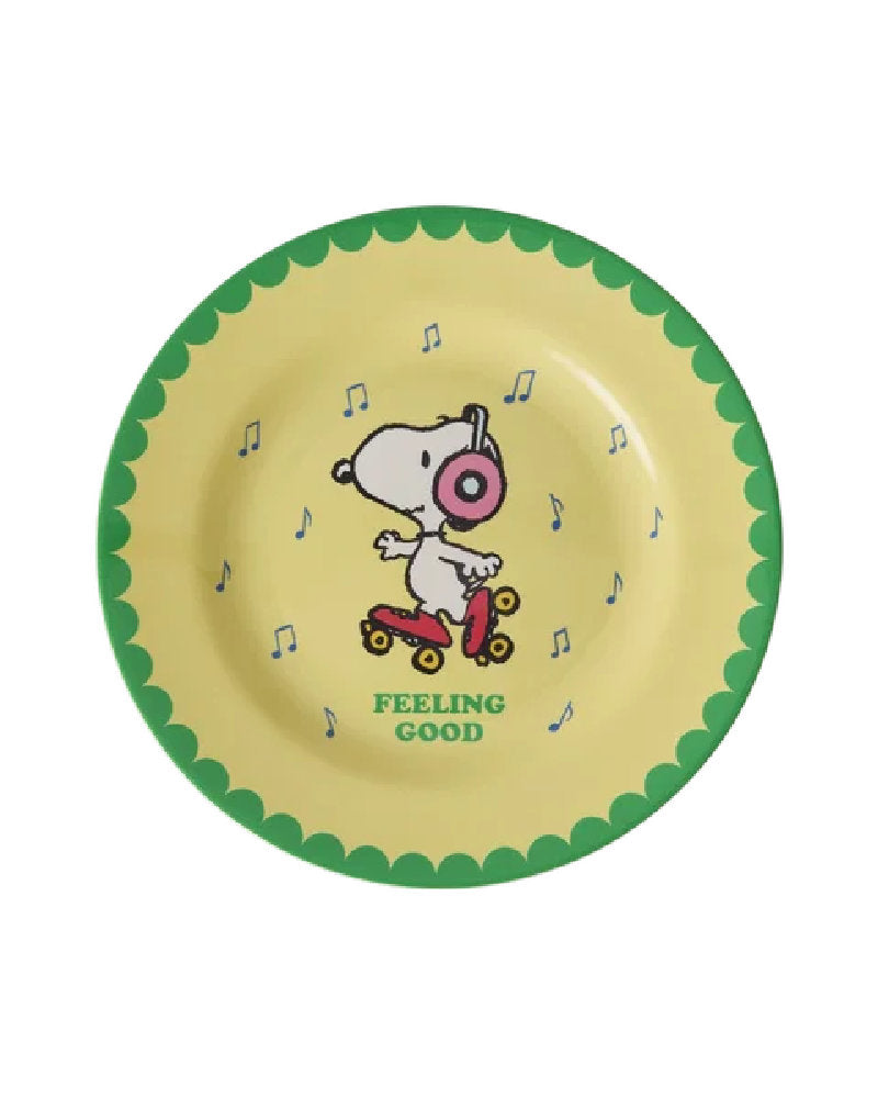 Piatto piccolo in Melamina Snoopy by Rice - Collezione Esclusiva Rice x Peanuts