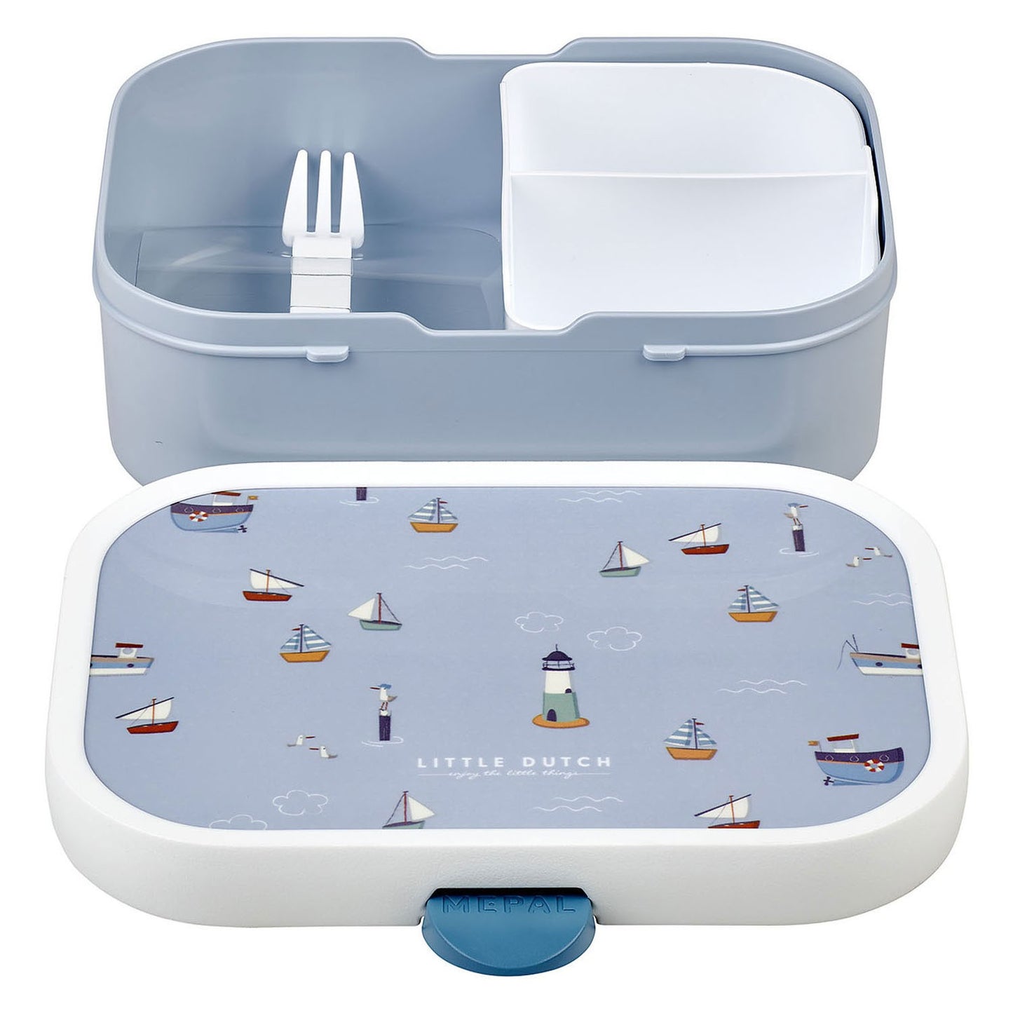 Lunch Box con divisori - Porta pranzo con forchetta