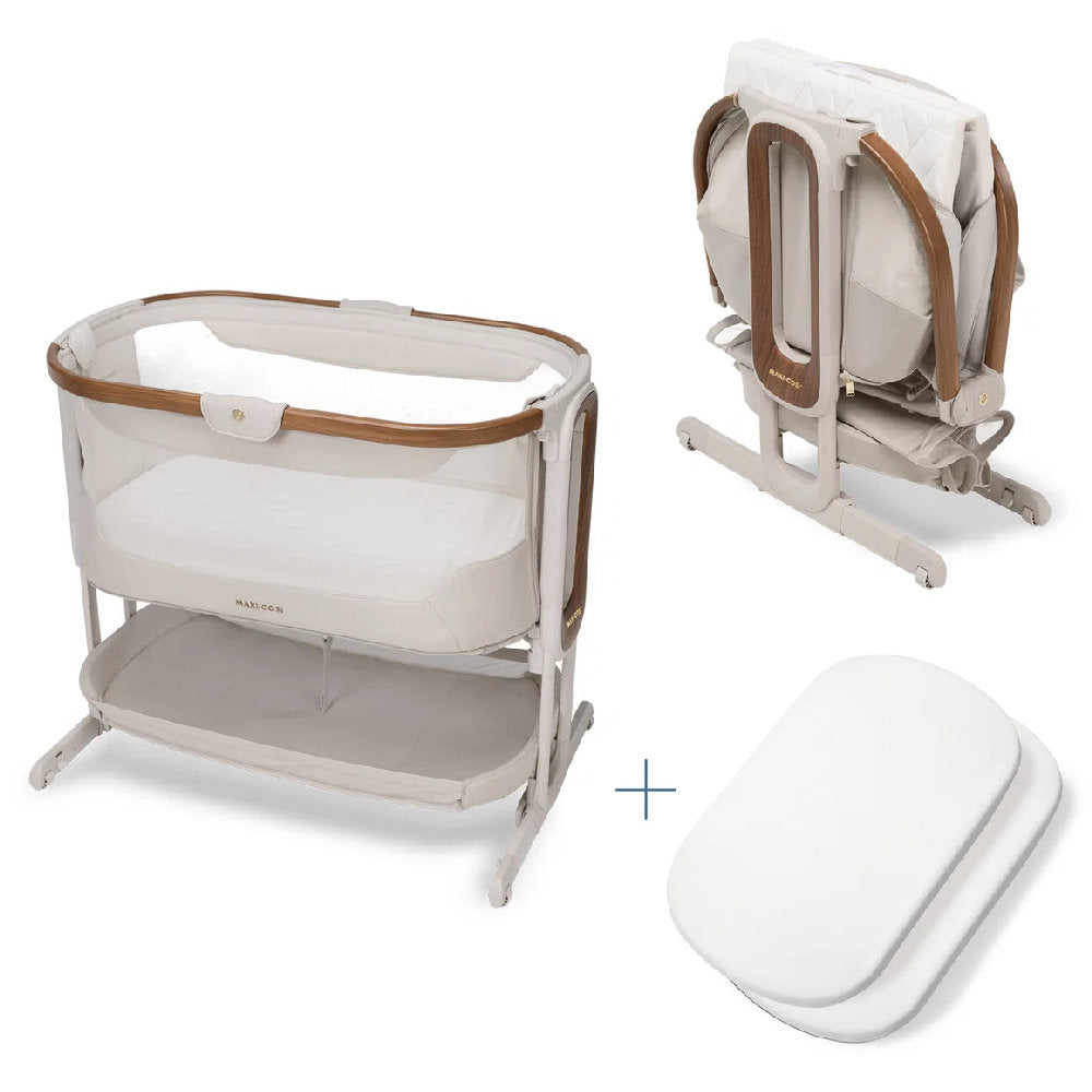 Culla Co-Sleeping Maxi Cosi IORA Pro - Con funzione Dondolo e materasso CloudCore (Dalla Nascita a 6 Mesi)
