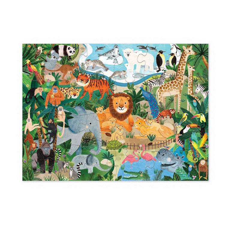 Puzzle 24 pezzi - con scatola a forma di edificio