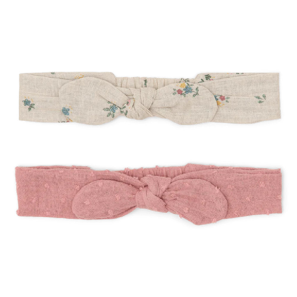 Set di 2 Elastici per Capelli in Cotone Biologico - Fairy Bloom