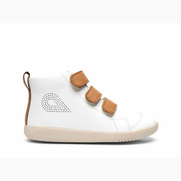 Scarpine I-Walk Hi Court white+caramel