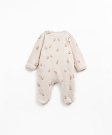 Tutina stampata con Rib Flamè  - 100% Cotone organico