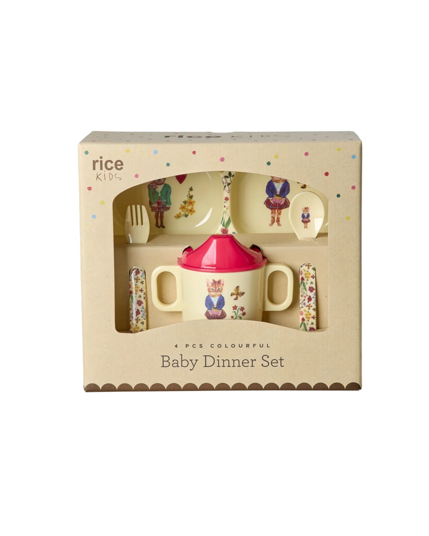 Set pappa in melamina 4 pezzi - Nathalie Léte