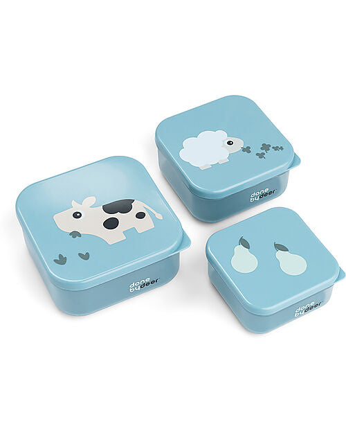 Set di 3 contenitori porta alimenti - Tiny Farm