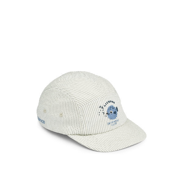 Cappellino con visiera Seersucker Rory - 100% Cotone organico