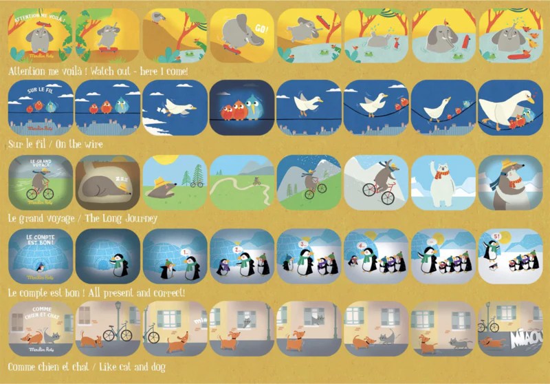 Cofanetto cinema con lampada proietta storie - animali