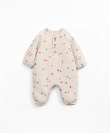 Tutina in jersey stampata  - 90% Cotone rigenerato