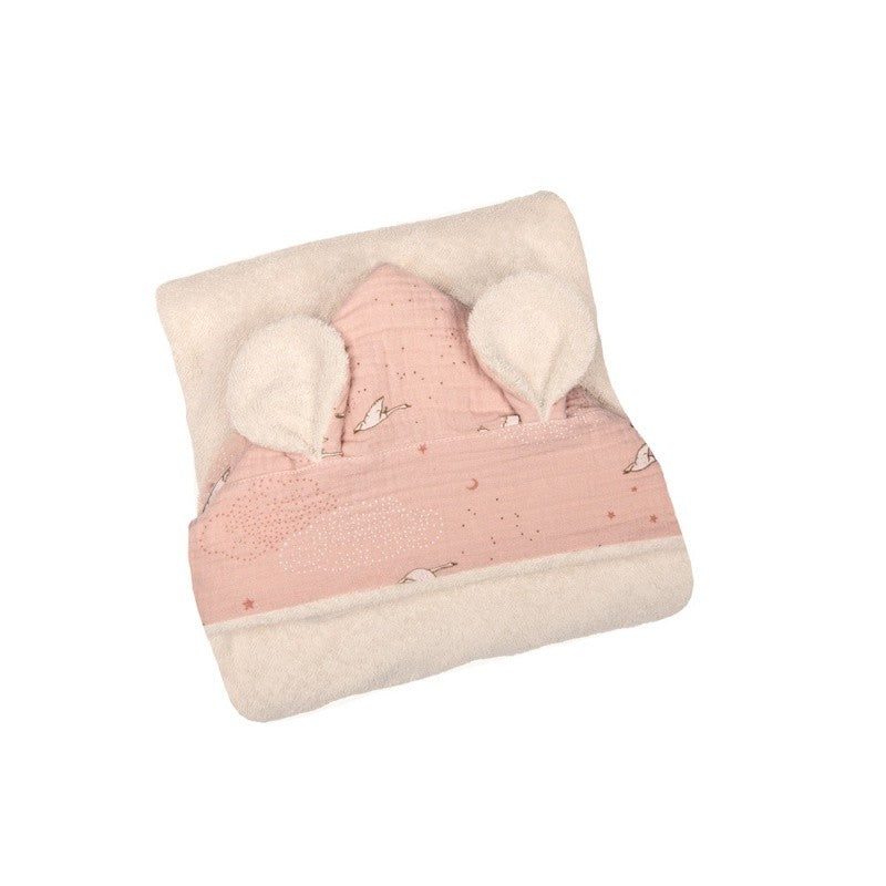 Accappatoio con cappuccio ricamabile - 100% Cotone