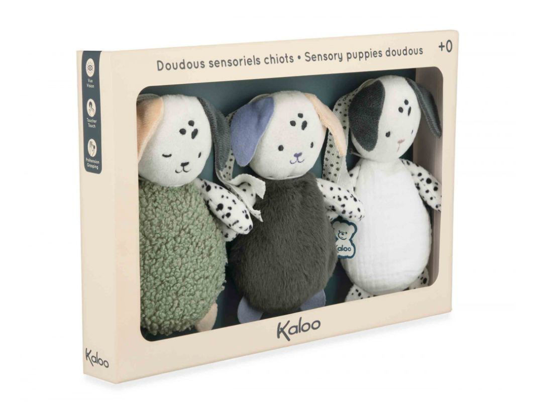 Set 3 Peluche Sensoriali Pendenti per Neonati