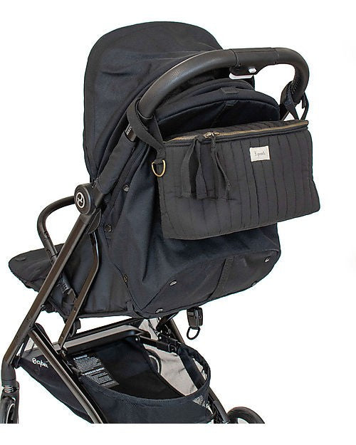 Borsa portaoggetti per passeggino - organizer passeggino - tessuto trapuntato