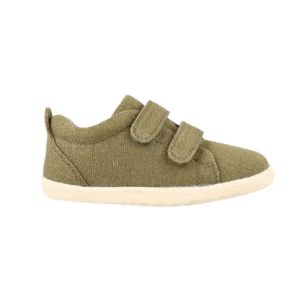 Scarpine Step Up Grass Court in canvas - Sea Kelp